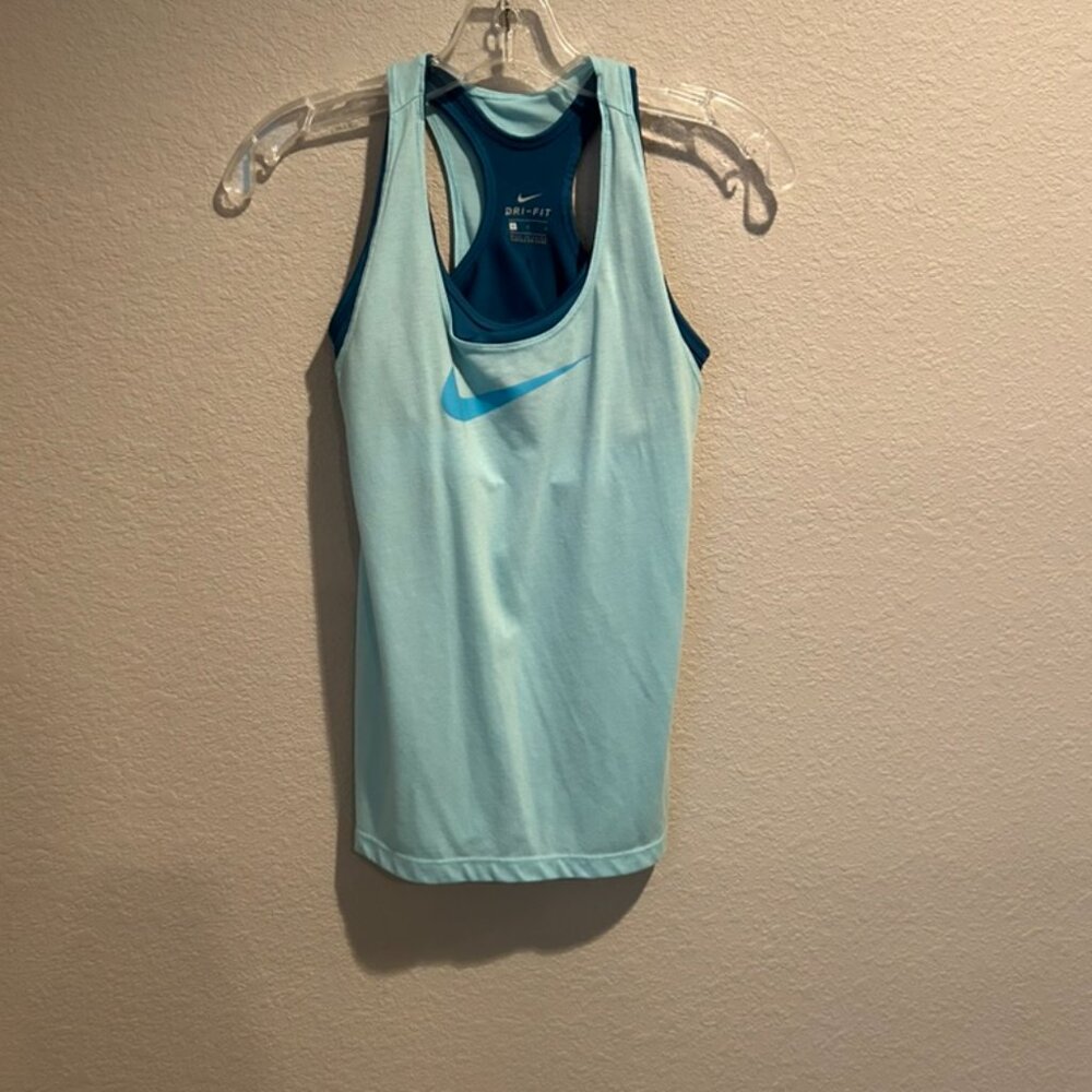 Nike Racerback Tank with built in bra Dri-Fit Girls Large